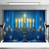 Aperturee - Aperturee Sacred Candle Lamp Stand Curtain Photography Backdrop